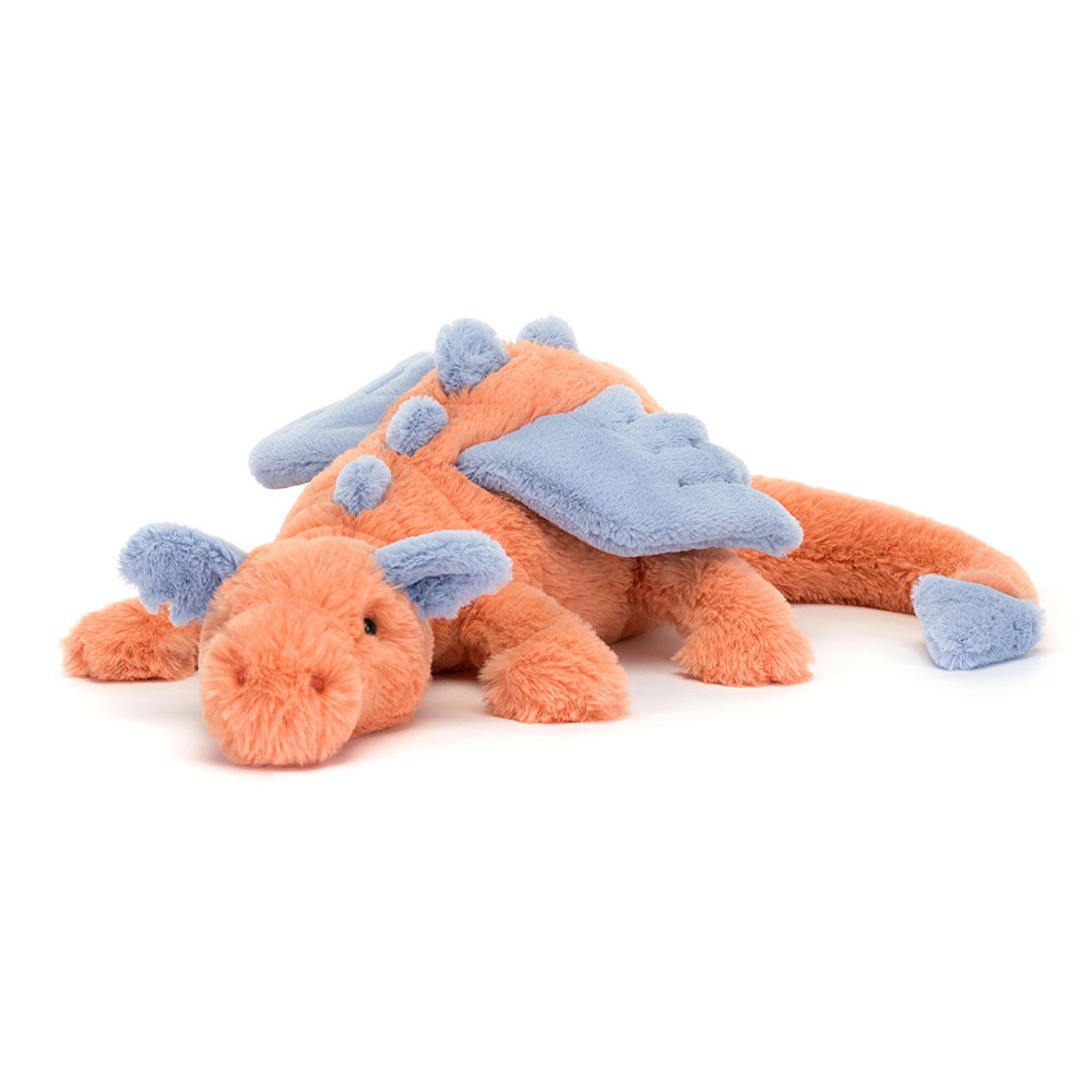 Persimmon Dragon Large - cuddly toy from Jellycat