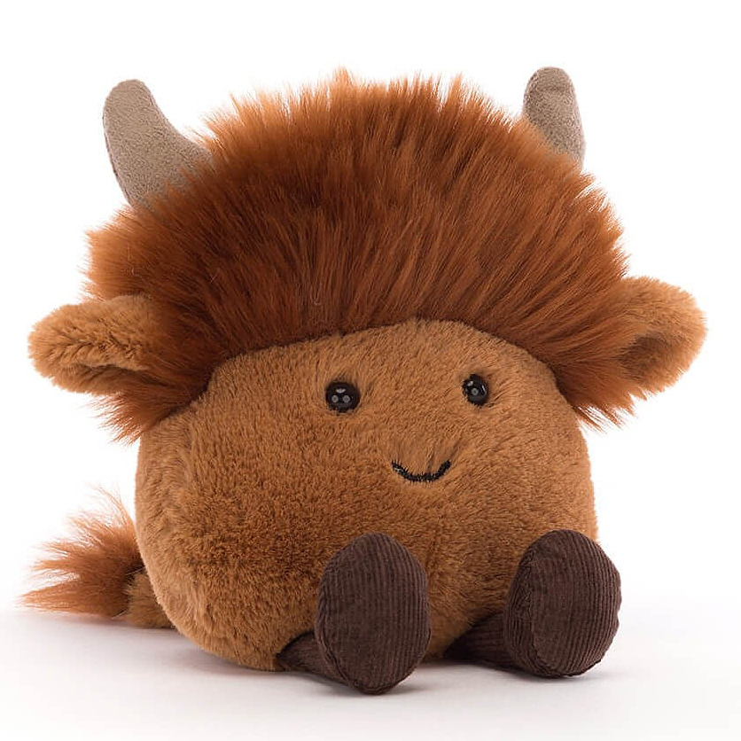 Amuseabean Highland Cow - cuddly toy from Jellycat