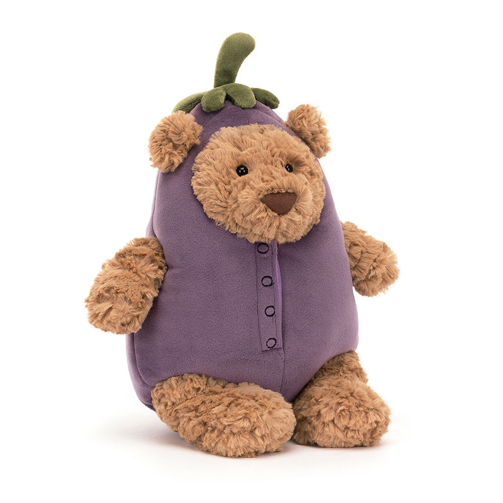 Bartholomew Bear Aubergine - cuddly toy from Jellycat