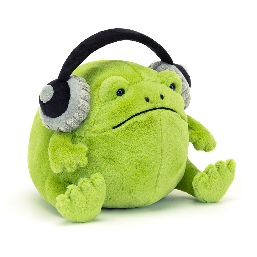 Ricky Rain Frog Headphones - cuddly toy from Jellycat